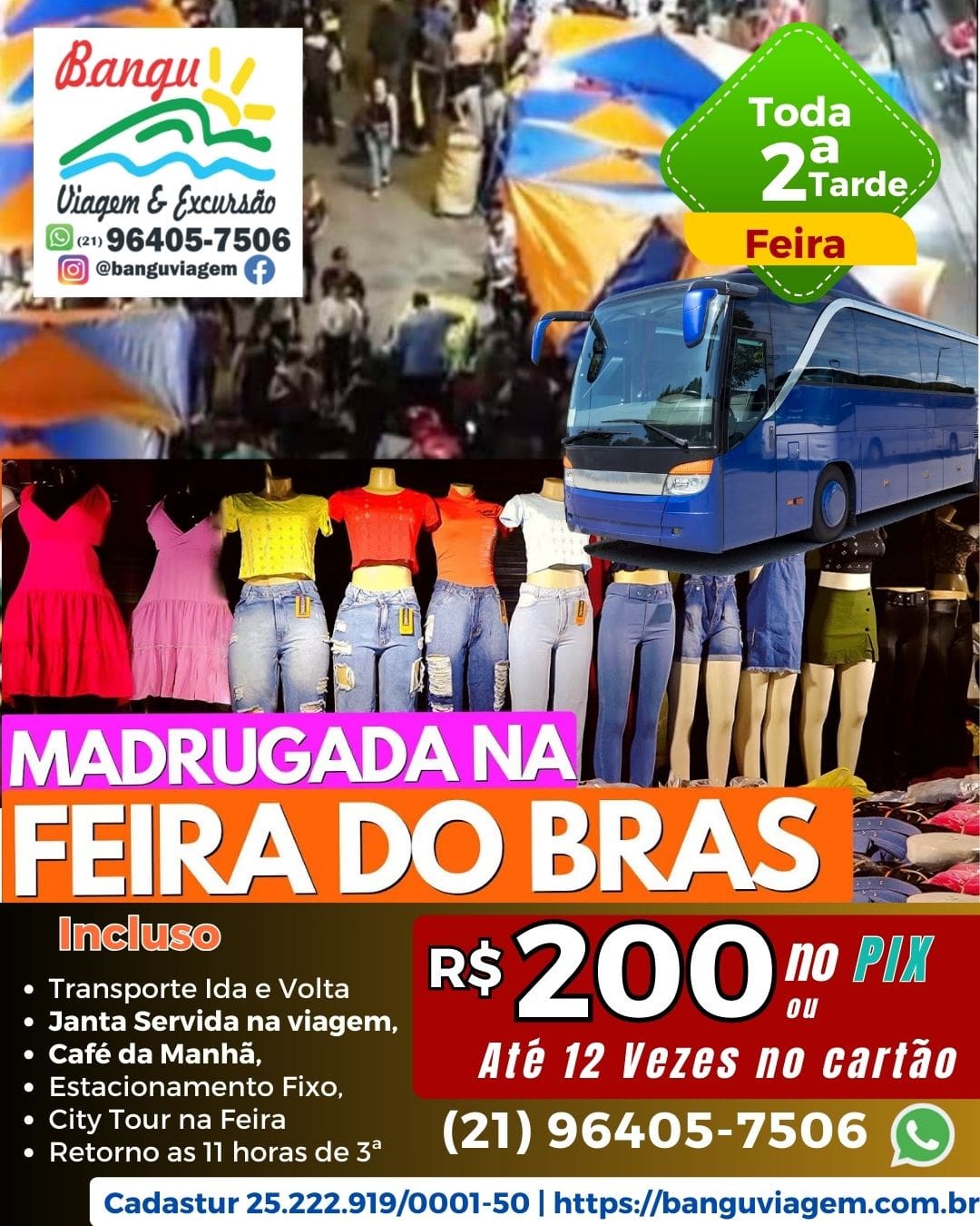 Excursão para o Brás Saindo do Rio de Janeiro | Reserve Agora por R$200